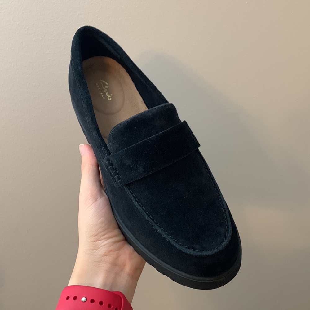 Clarks Velvet Shoes